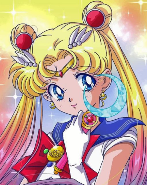 Aesthetic Sailor Moon Paint by numbers