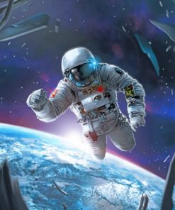 Astronaut In The Space Paint by numbers