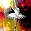 Colorful Ballerina Dancing paint by numbers