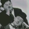 black and white laurel and hardy diamond paintings