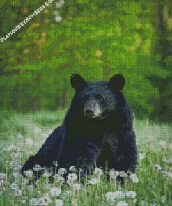 black bear spirit animal diamond painting