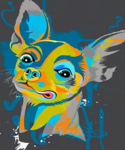 Chihuahua Illustration Paint by number