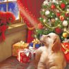 Christmas Dog Paint by numbers
