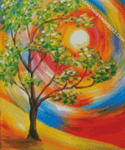 colorful tree of life diamond paintings