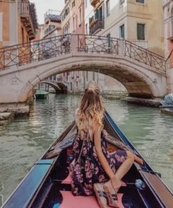 Girl In Venice Italy Paint by numbers