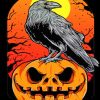 Halloween Crow Paint by numbers