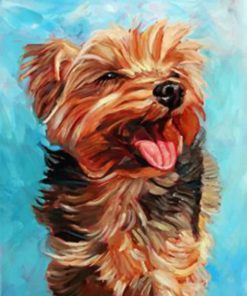 Happy Yorkie Paint by numbers