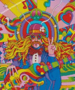 hippie psychedelic art diamond paintings