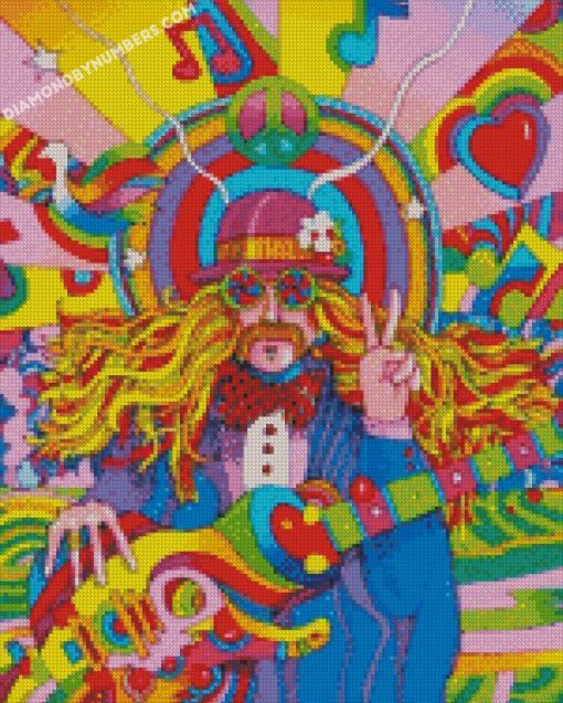 hippie psychedelic art diamond paintings