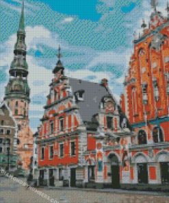 house of the blackheads in riga diamond paintings