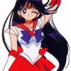 Sailor Mars Amine Paint by numbers