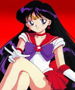 Sailor Mars Amine paint by numbers