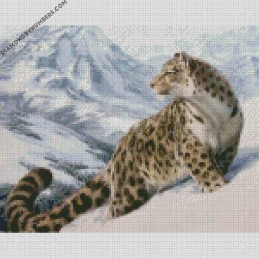 snow leopard diamond paintings
