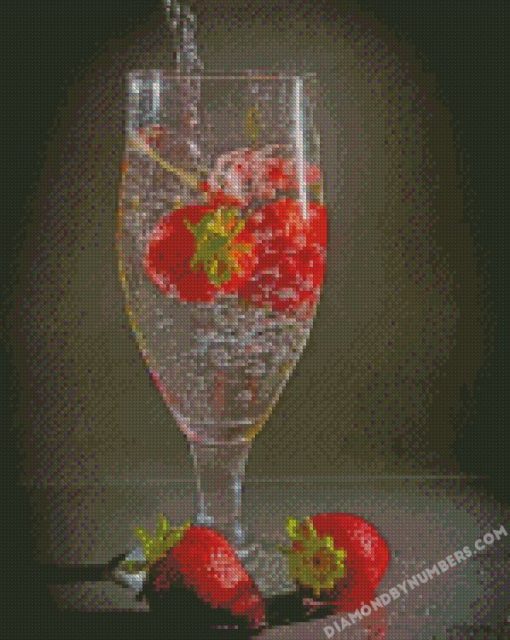 strawberries diamond painting