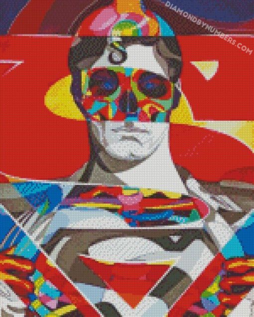 superman psychedelic diamond painting