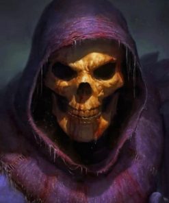 Supervillain Skeletor paint by numbers