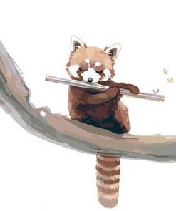 Cute Red Panda paint by numbers