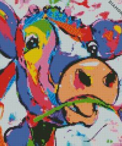 Colored Cow diamond paintings