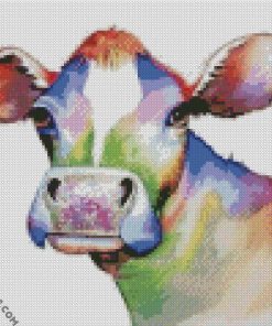 Colorful Cow diamond painting