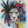 Colorful Lion King Diamond Paintings