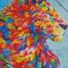 Colorful Lion diamond painting
