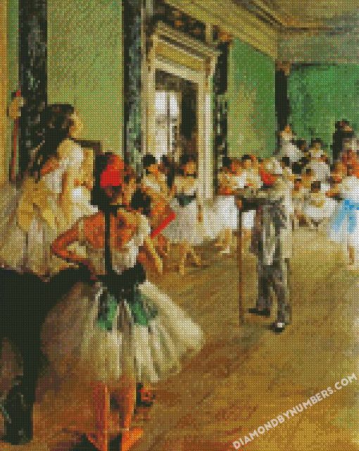 Degas La classe de danse 1874 diamond painting