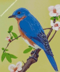 Eastern Bluebird On Branch diamond paintings