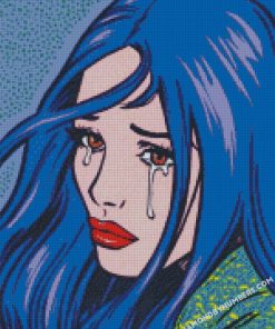 Girl Crying Pop Art diamond paintings