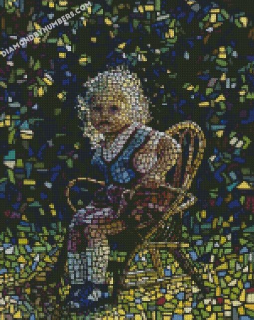 Mosaic Child diamond paintings