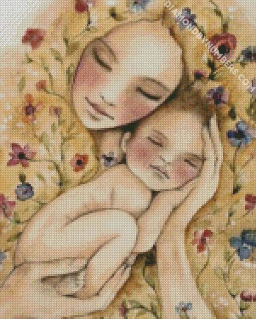 Mother and Baby diamond paintings