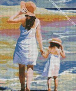 Mother and Daughter diamond paintings