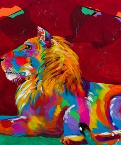 Regal Lion Paint by numbers