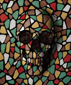 Skull Stained Glass Paint by numbers