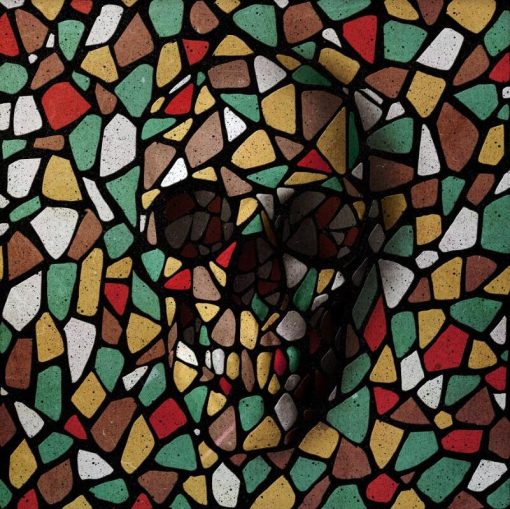 Skull Stained Glass Paint by numbers