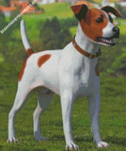 Spotted Jack Russell Terrier diamond painting