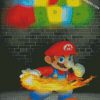 Super Mario diamond painting