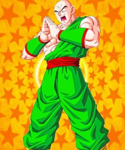 Tien Shinhan Dragon Ball Paint by numbers