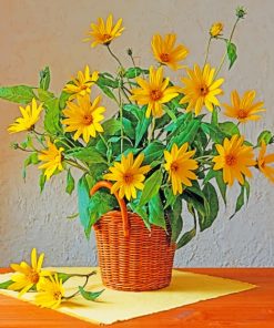 Yellow African Daisies Paint by numbers