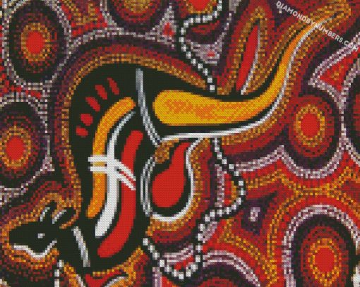 aesthetic abstract Aboriginal Australian art Diamond Painting