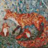 aesthetic fox animal mosaic diamond painting