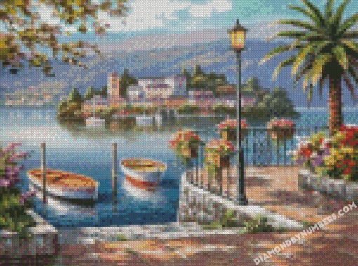 aesthetic mediterranean seaside diamond paintings