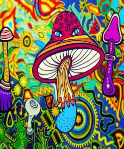 Aesthetic Psychedelic Art paint by numbers