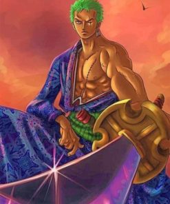 Aesthetic Zoro paint by numbers