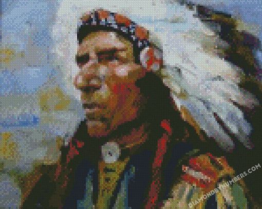 american indian chief diamond paintings