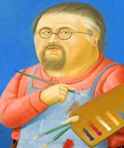 Botero Self Portrait Paint by numbers