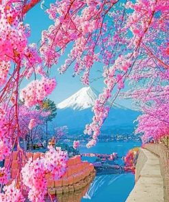 Beautiful Cherry Blossom Paint by numbers