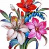 Botanical Flowers paint by numbers