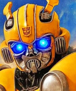 Bumblebee Transformers paint by numbers