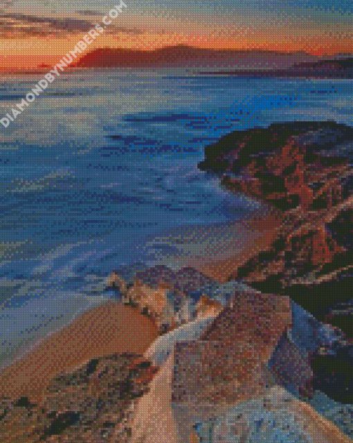 cape town during sunset time diamond paintings