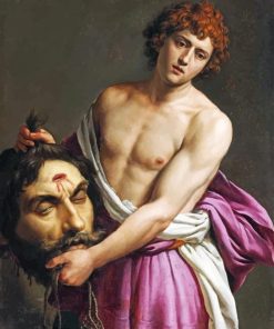 David With The Head Of Goliath Piant by numbers